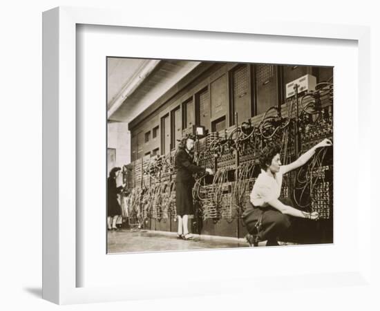 ENIAC, the Second Electronic Calculator-Los Alamos National Laboratory-Framed Photographic Print