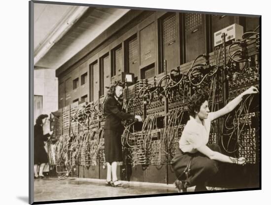 ENIAC, the Second Electronic Calculator-Los Alamos National Laboratory-Mounted Photographic Print