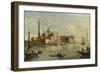 enice, the Island of San Giorgio Maggiore-Giacomo Guardi-Framed Giclee Print