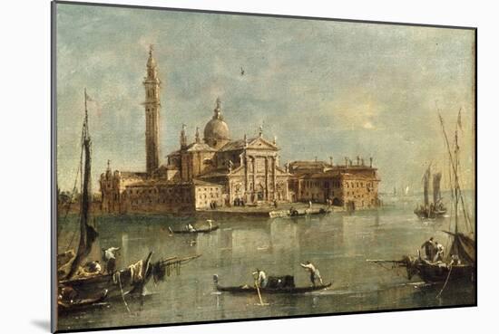 enice, the Island of San Giorgio Maggiore-Giacomo Guardi-Mounted Giclee Print