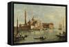 enice, the Island of San Giorgio Maggiore-Giacomo Guardi-Framed Stretched Canvas