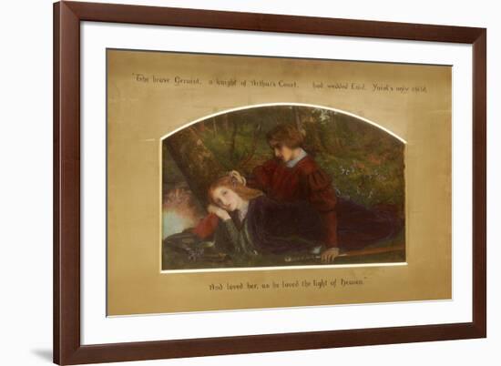 Enid and Geraint-Arthur Hughes-Framed Giclee Print