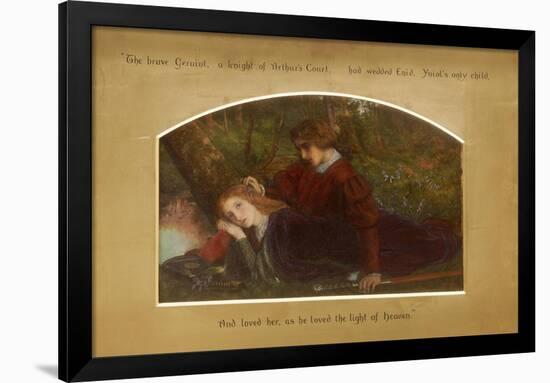 Enid and Geraint-Arthur Hughes-Framed Giclee Print