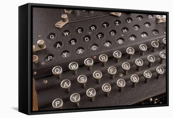 Enigma, the German Cipher Machine Created for Sending Messages During World War 2-null-Framed Stretched Canvas