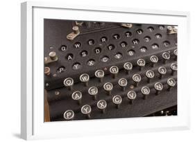 Enigma, the German Cipher Machine Created for Sending Messages During World War 2-null-Framed Photo