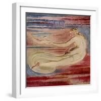 Enitharmon Floating in the Dawn by William Blake-William Blake-Framed Giclee Print