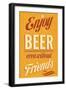 Enjoy Beer-null-Framed Art Print