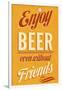 Enjoy Beer-null-Framed Art Print