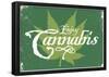 Enjoy Cannabis (Forestgreen)-null-Framed Poster