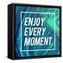 Enjoy Every Moment-Swedish Marble-Framed Stretched Canvas