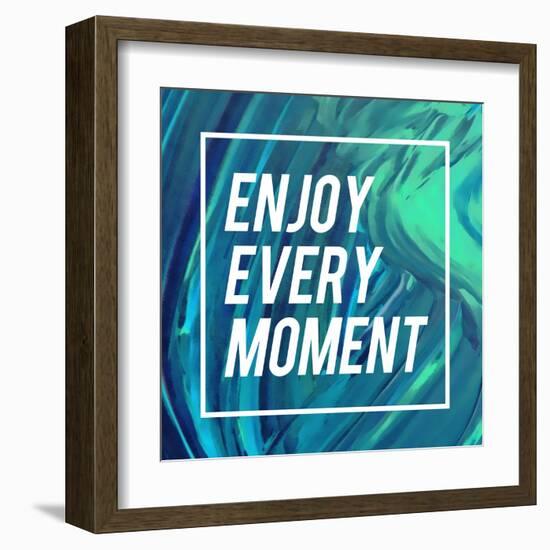 Enjoy Every Moment-Swedish Marble-Framed Art Print