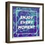 Enjoy Every Moment-Swedish Marble-Framed Art Print