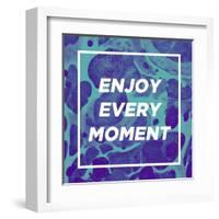Enjoy Every Moment-Swedish Marble-Framed Art Print