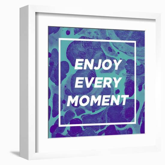 Enjoy Every Moment-Swedish Marble-Framed Art Print