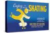 Enjoy Ice or Roller Skating-null-Stretched Canvas
