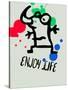 Enjoy Life 1-Lina Lu-Stretched Canvas