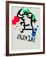 Enjoy Life 1-Lina Lu-Framed Art Print