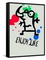 Enjoy Life 1-Lina Lu-Framed Stretched Canvas