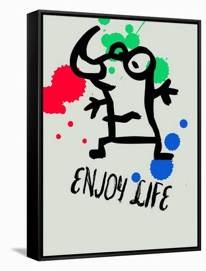 Enjoy Life 1-Lina Lu-Framed Stretched Canvas