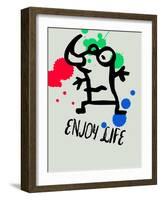 Enjoy Life 1-Lina Lu-Framed Art Print