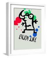 Enjoy Life 1-Lina Lu-Framed Art Print