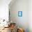 Enjoy Life Now Blue-NaxArt-Premium Giclee Print displayed on a wall