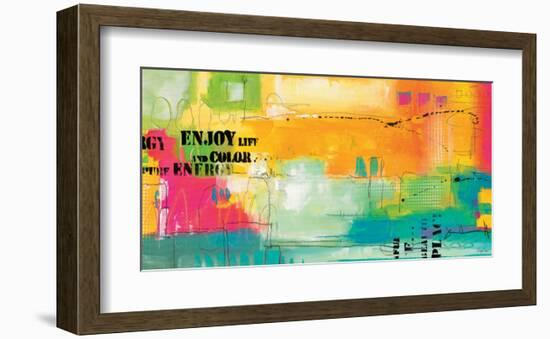 Enjoy Life-Lucy Cloud-Framed Art Print