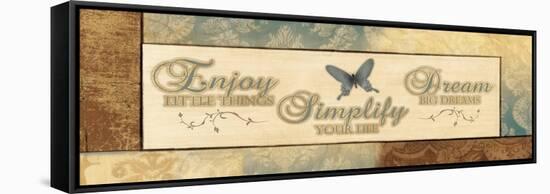 Enjoy Little Things-Piper Ballantyne-Framed Stretched Canvas