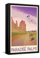 Enjoy Paradise Palms-null-Framed Stretched Canvas