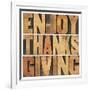 Enjoy Thanksgiving-PixelsAway-Framed Art Print