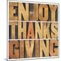 Enjoy Thanksgiving-PixelsAway-Mounted Art Print