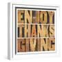 Enjoy Thanksgiving-PixelsAway-Framed Art Print