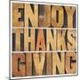 Enjoy Thanksgiving-PixelsAway-Mounted Art Print