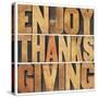 Enjoy Thanksgiving-PixelsAway-Stretched Canvas