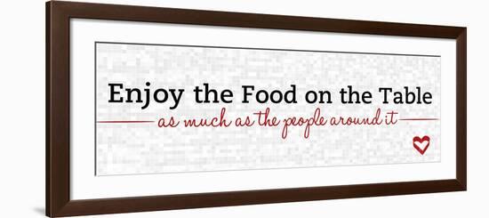 Enjoy the Food-null-Framed Premium Giclee Print