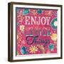 Enjoy the Little Things Burst I-Josefina-Framed Art Print