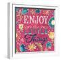 Enjoy the Little Things Burst I-Josefina-Framed Art Print