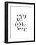 Enjoy The Little Things Copy-Brett Wilson-Framed Art Print