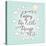 Enjoy the Little Things. Stylish Vector Card in Vintage Colors with Waves, Balloon, Text and Clouds-smilewithjul-Stretched Canvas