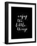Enjoy The Little Things-Brett Wilson-Framed Art Print