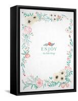 Enjoy the Little Things-Cat Coquillette-Framed Stretched Canvas