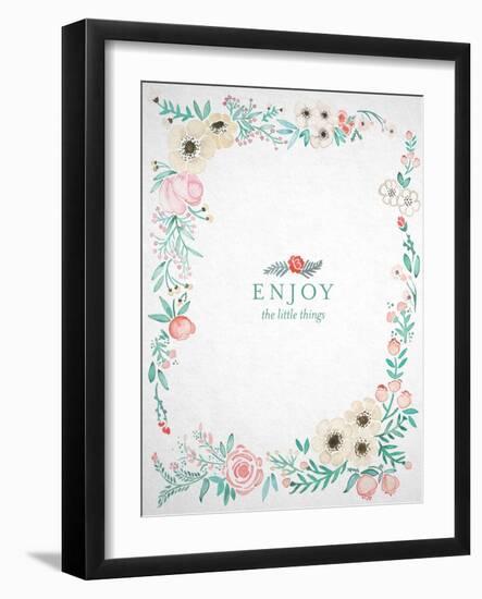 Enjoy the Little Things-Coquillette Cat-Framed Art Print