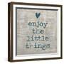 Enjoy the little things-Jamie MacDowell-Framed Art Print