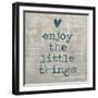 Enjoy the little things-Jamie MacDowell-Framed Art Print