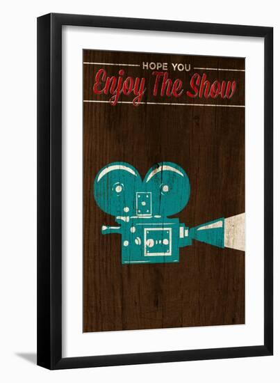 Enjoy the Show (Camera)-null-Framed Art Print