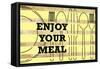 Enjoy Your Meal 1-null-Framed Stretched Canvas