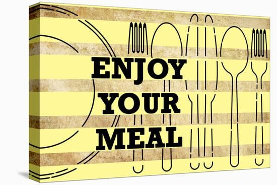 Enjoy Your Meal 1-null-Stretched Canvas