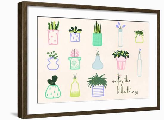 Enjoy-null-Framed Art Print