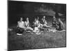 Enjoying a picnic at the Middlesex County AC Hill Climb, c1930-Bill Brunell-Mounted Photographic Print