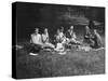 Enjoying a picnic at the Middlesex County AC Hill Climb, c1930-Bill Brunell-Stretched Canvas